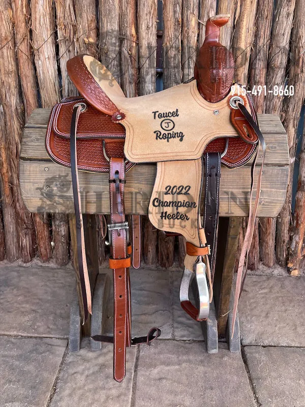 12" Sheridan Youth Ranch Saddle Basket/Chey Roll