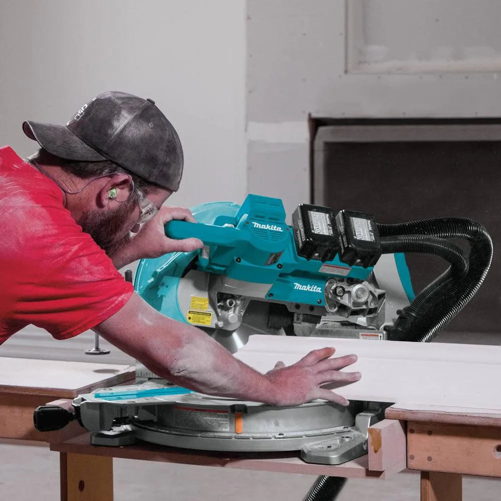 18-Volt X2 LXT 10 in. Brushless Cordless Dual-Bevel Sliding Compound Miter Saw Kit Laser 5.0 Ah with Batteries 5.0 Ah