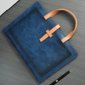 1pc PU Leather Large Briefcase, Casual Outdoor Bag