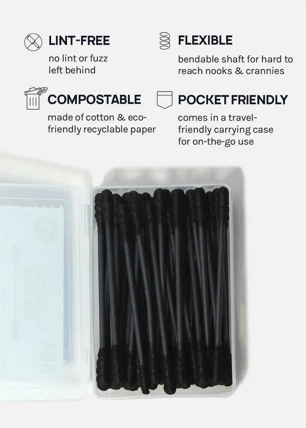AOA Spiral Tip Cotton Swabs