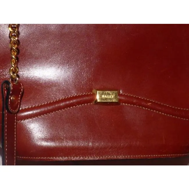 Bally Vintage Pursesdesigner Purses Burnt Orange Leather Satchel