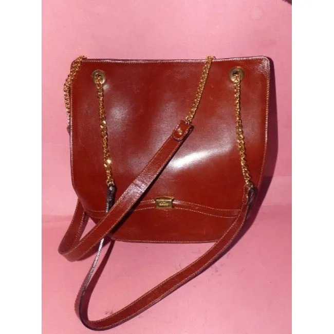 Bally Vintage Pursesdesigner Purses Burnt Orange Leather Satchel