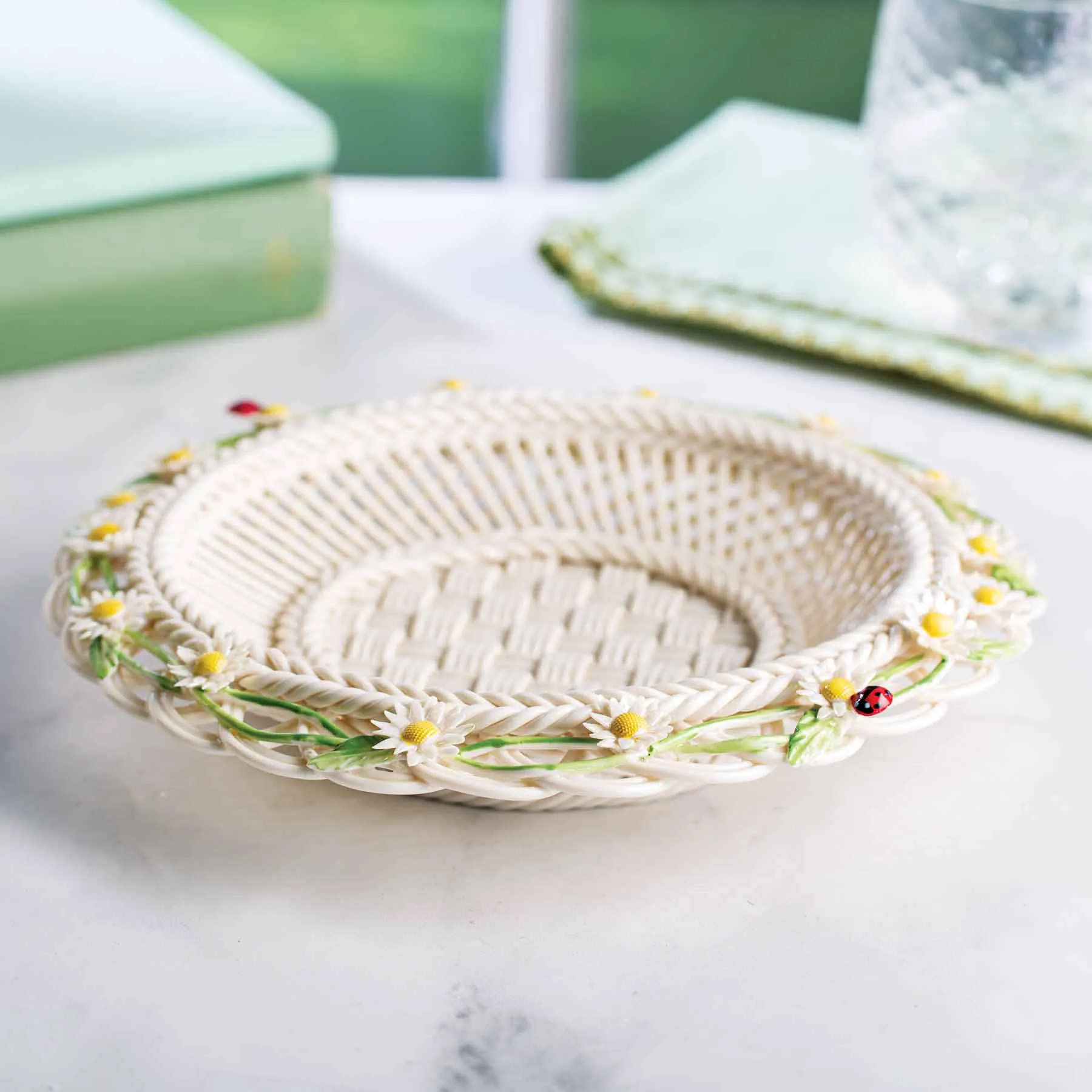 Belleek 2024 Edition Piece- Daisy Chain Basket