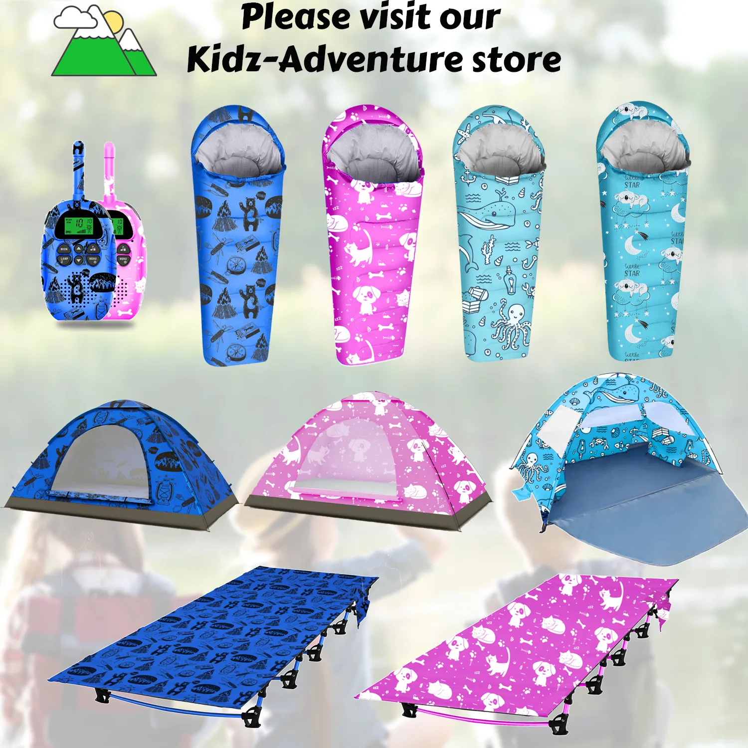 Best friends theme 2 in 1 Kids Play Tent/Kids Tent for Camping