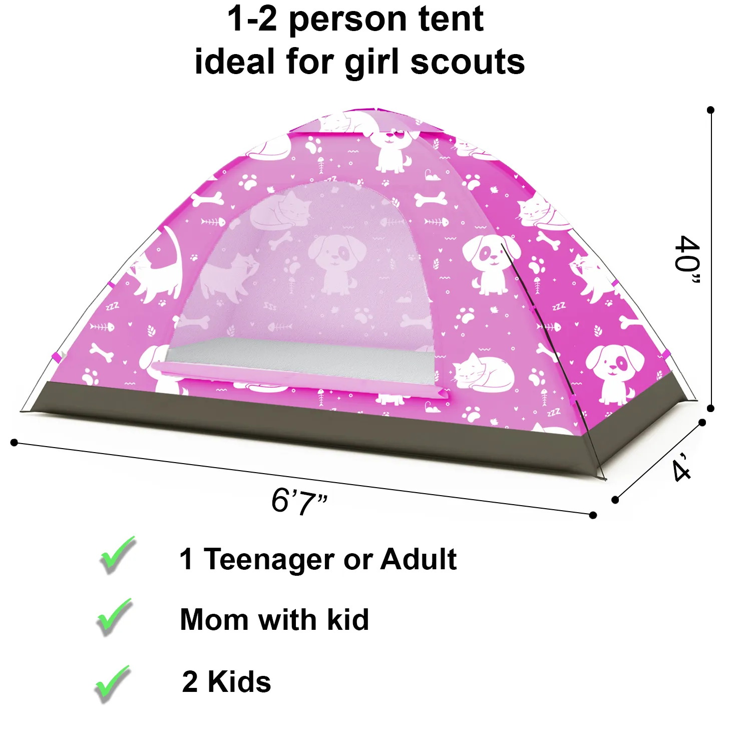 Best friends theme 2 in 1 Kids Play Tent/Kids Tent for Camping