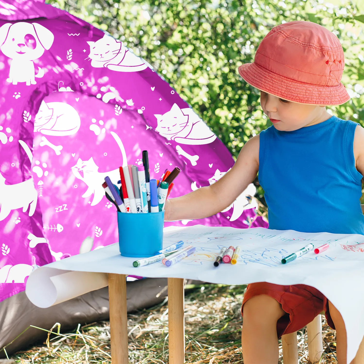 Best friends theme 2 in 1 Kids Play Tent/Kids Tent for Camping