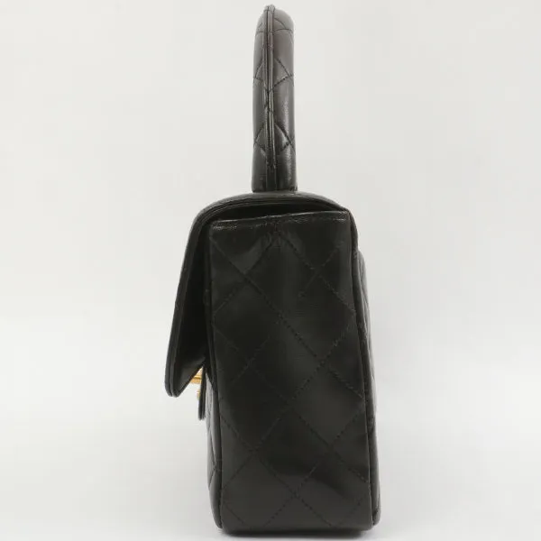 Chanel Around 1995 Made Classic Flap Handbag Black