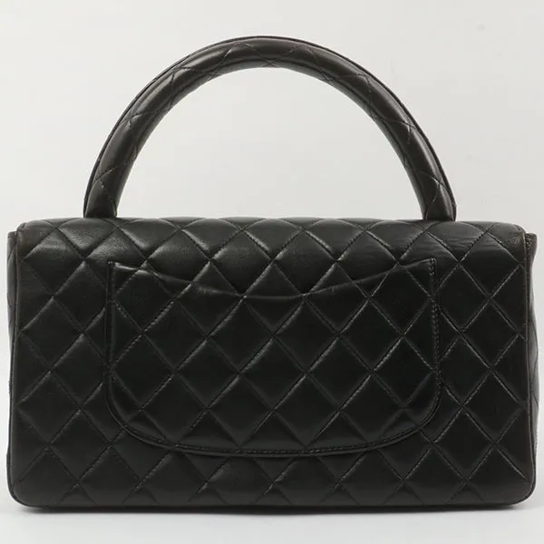 Chanel Around 1995 Made Classic Flap Handbag Black