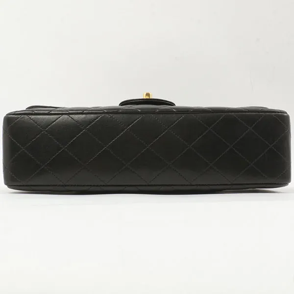 Chanel Around 1995 Made Classic Flap Handbag Black
