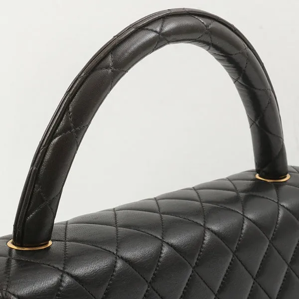 Chanel Around 1995 Made Classic Flap Handbag Black