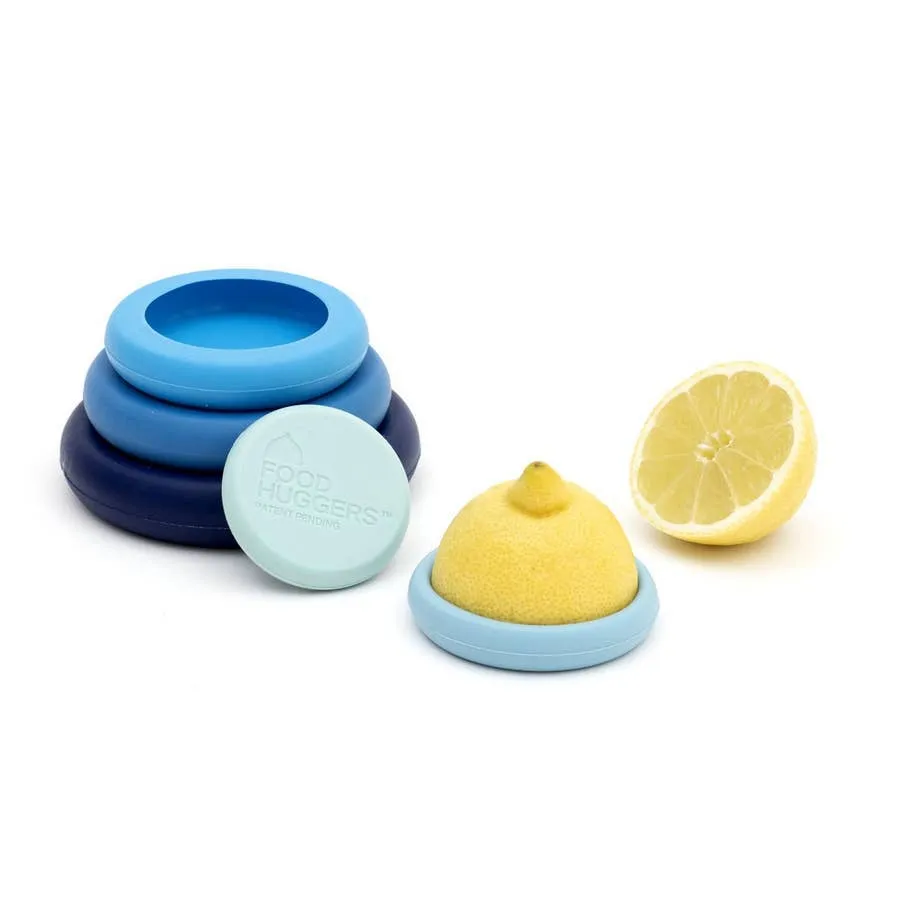 Eco-Friendly Food Huggers 5pc Set – Ice blue