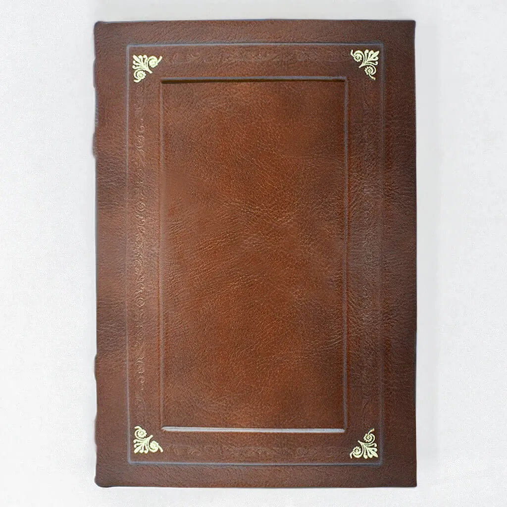 Elegantly Embossed Hardcover Refillable Leather Journal