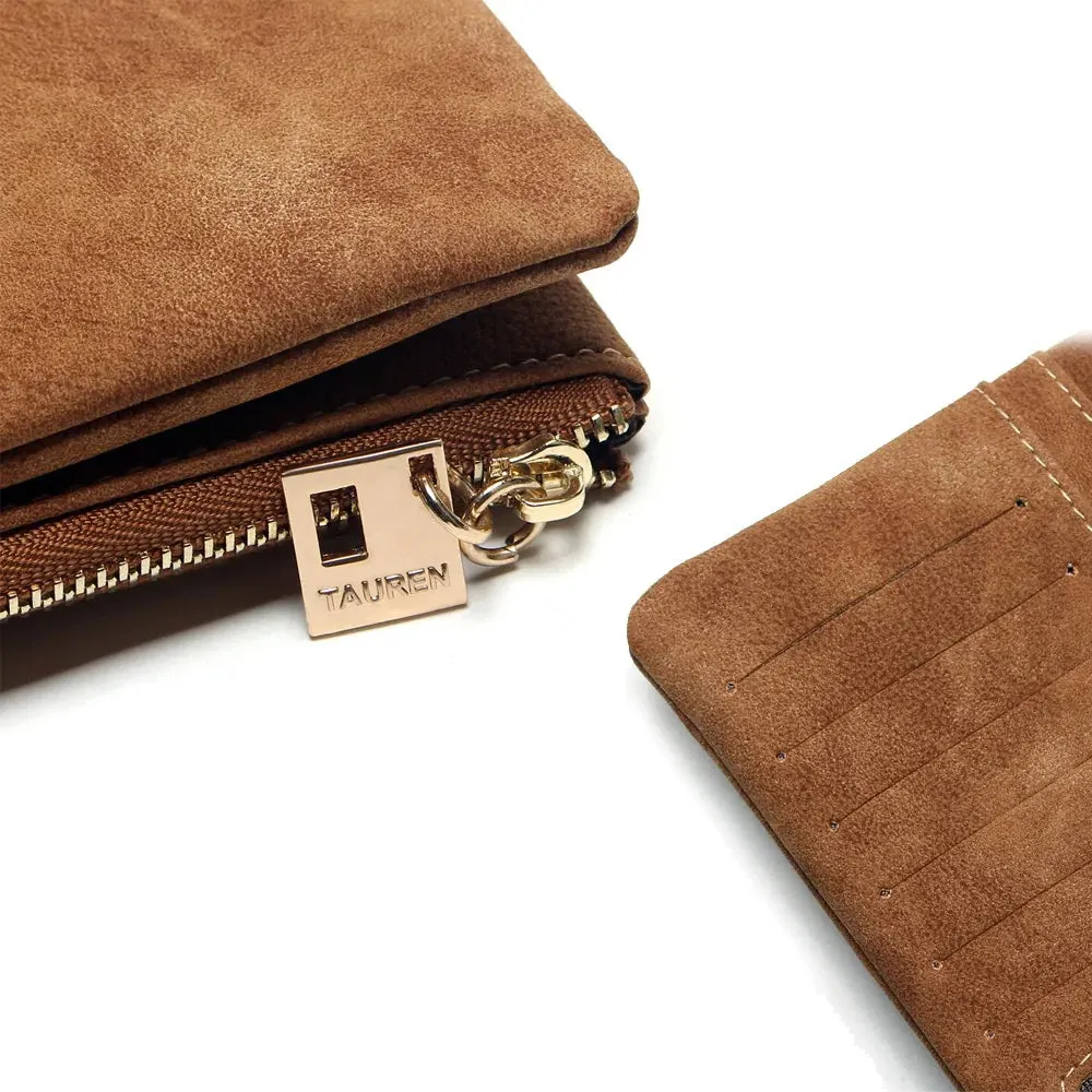 Fancy suede Two-Fold Women's wallet
