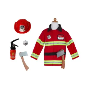 Firefighter Set Red with Accessories