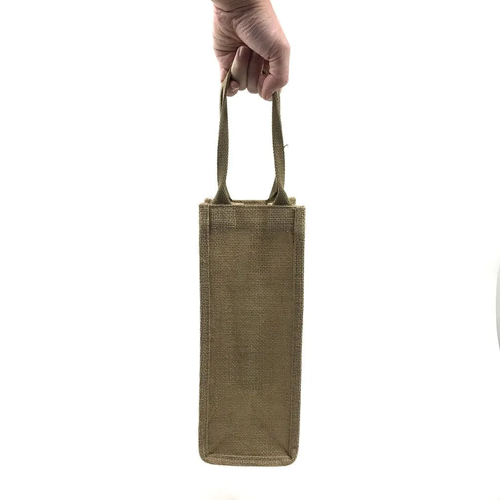 Jute 1 Bottle Wine Bag(JB-15)