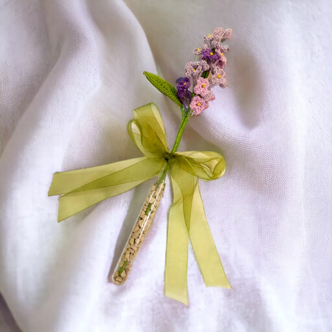 Lavender Bouquet Handmade Crochet