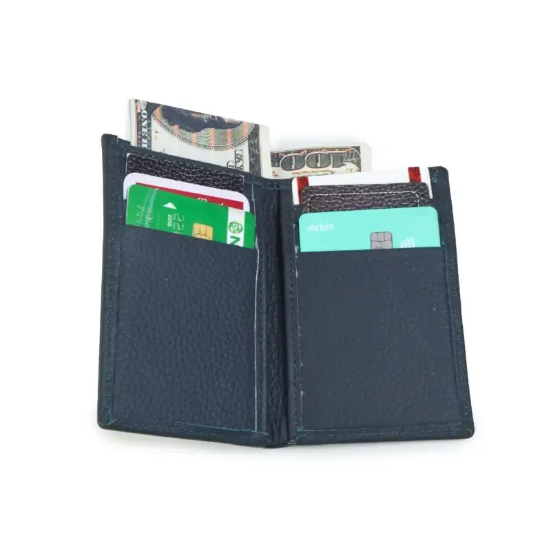 Leather Bi-Fold Mini Wallet