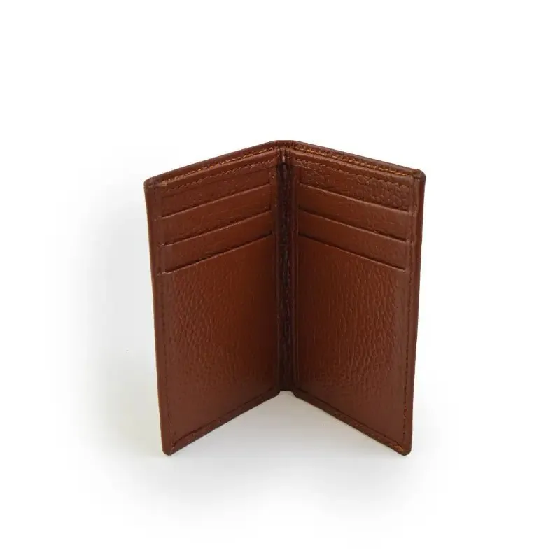 Leather Bi-Fold Mini Wallet