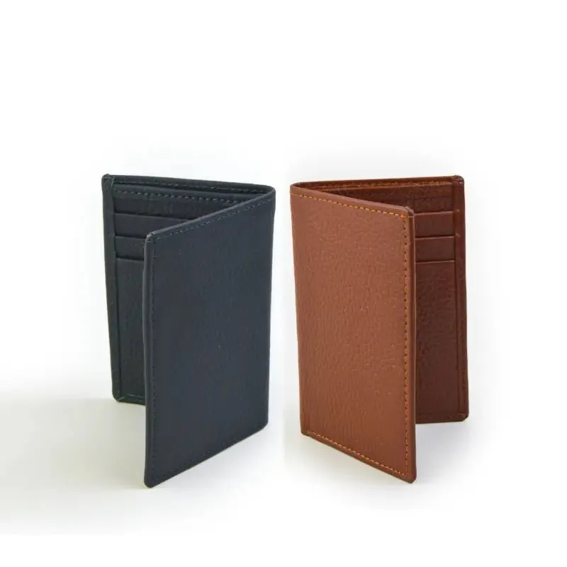 Leather Bi-Fold Mini Wallet
