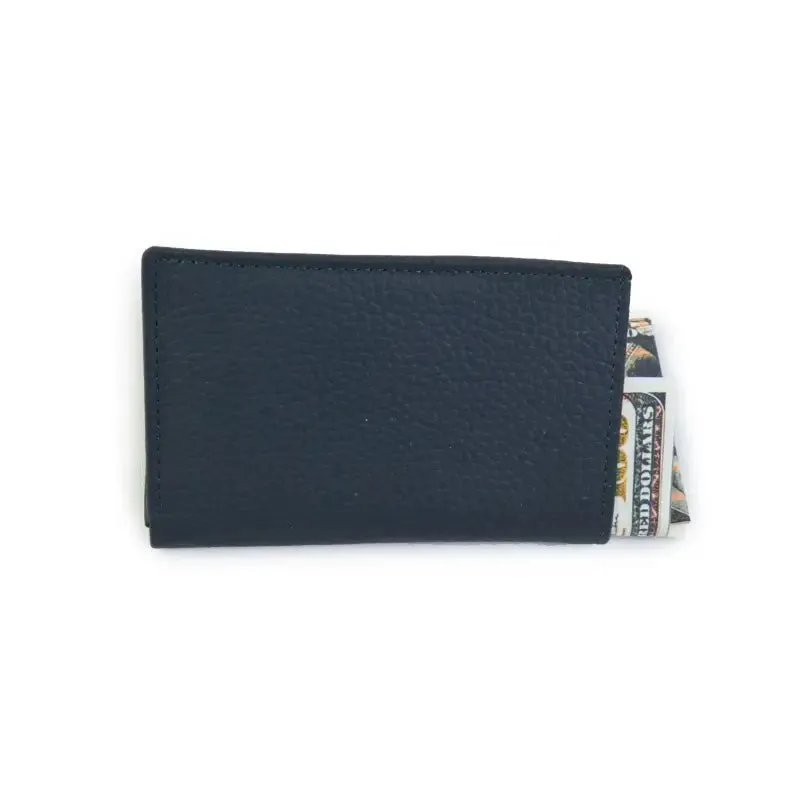 Leather Bi-Fold Mini Wallet