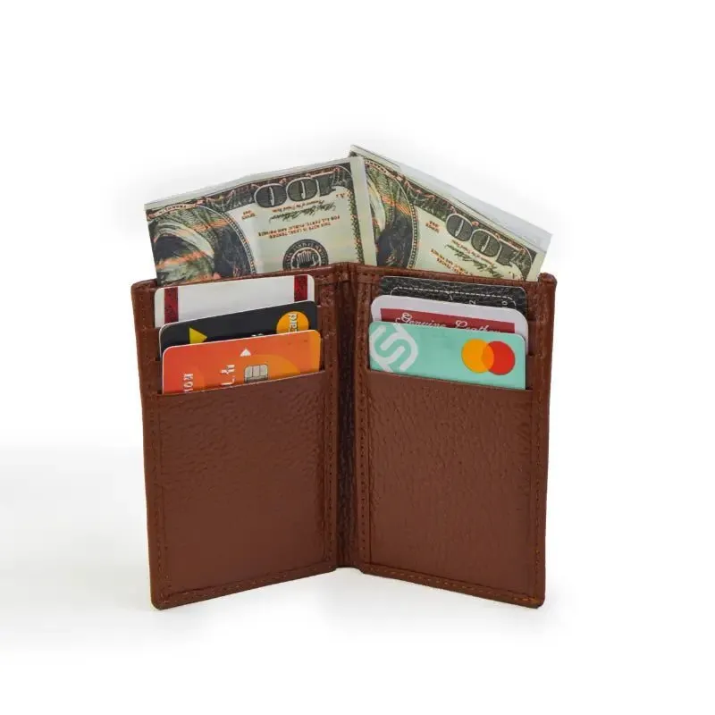 Leather Bi-Fold Mini Wallet