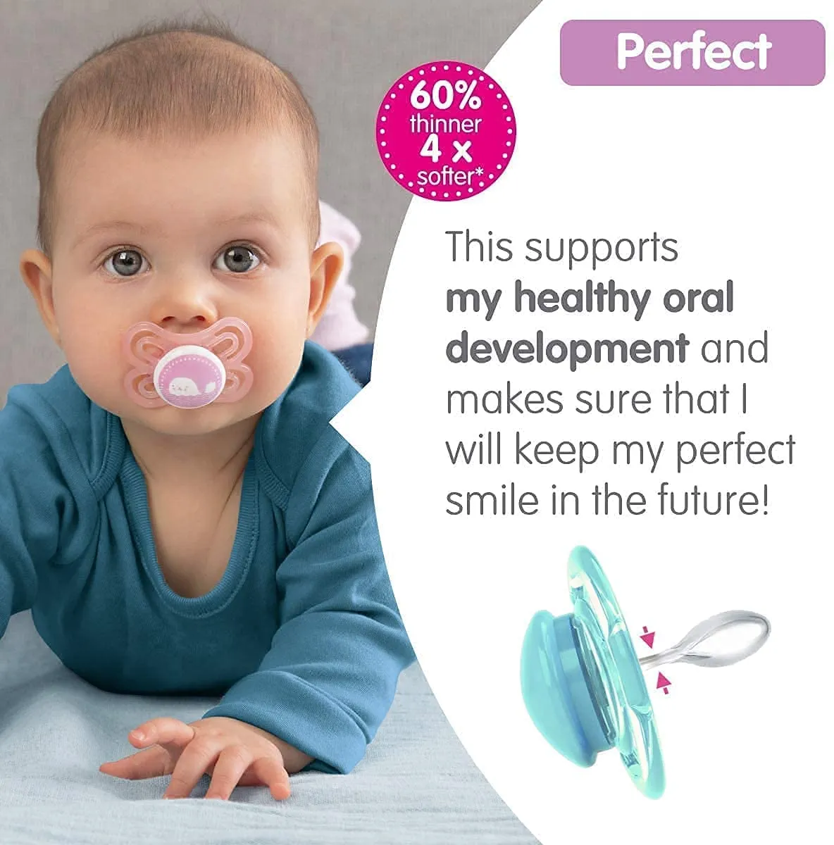 MAM Perfect Start Soother Unisex 0-2m 2Pk