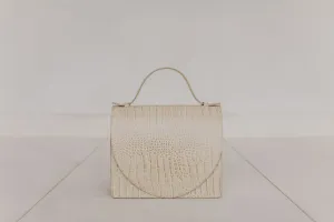 Midi Briefcase 1.0 | Beige Croco