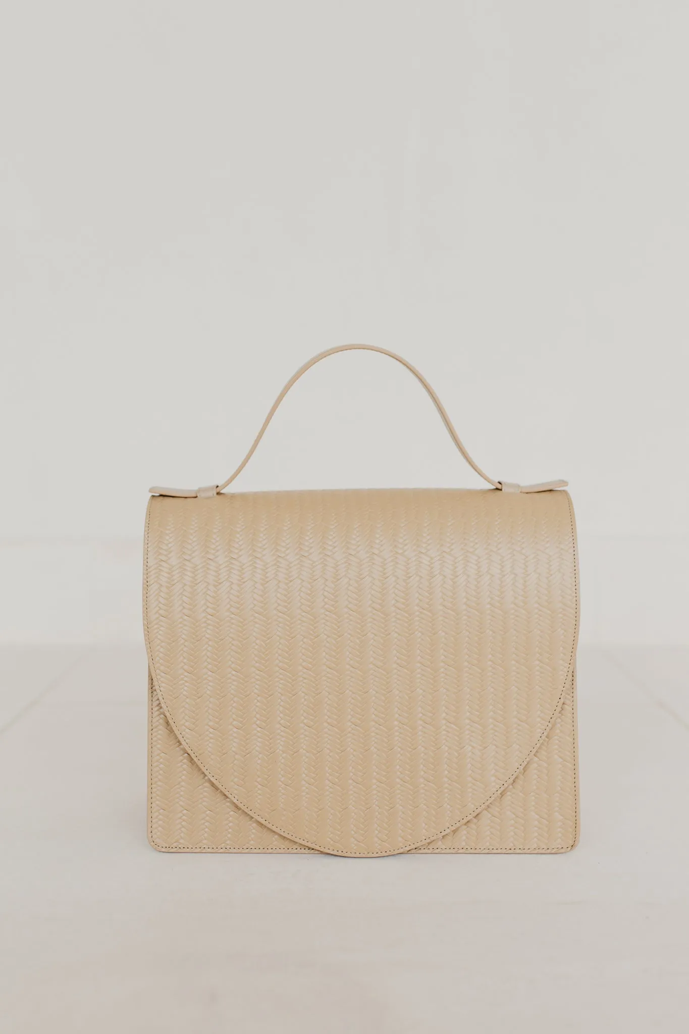 Midi Briefcase 1.0 | Beige Woven