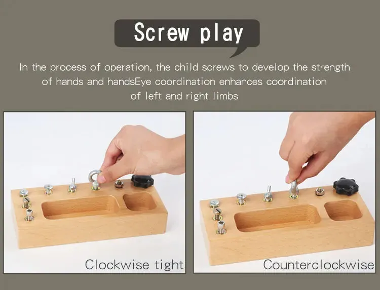 Mo140 - Montessori Screw combination
