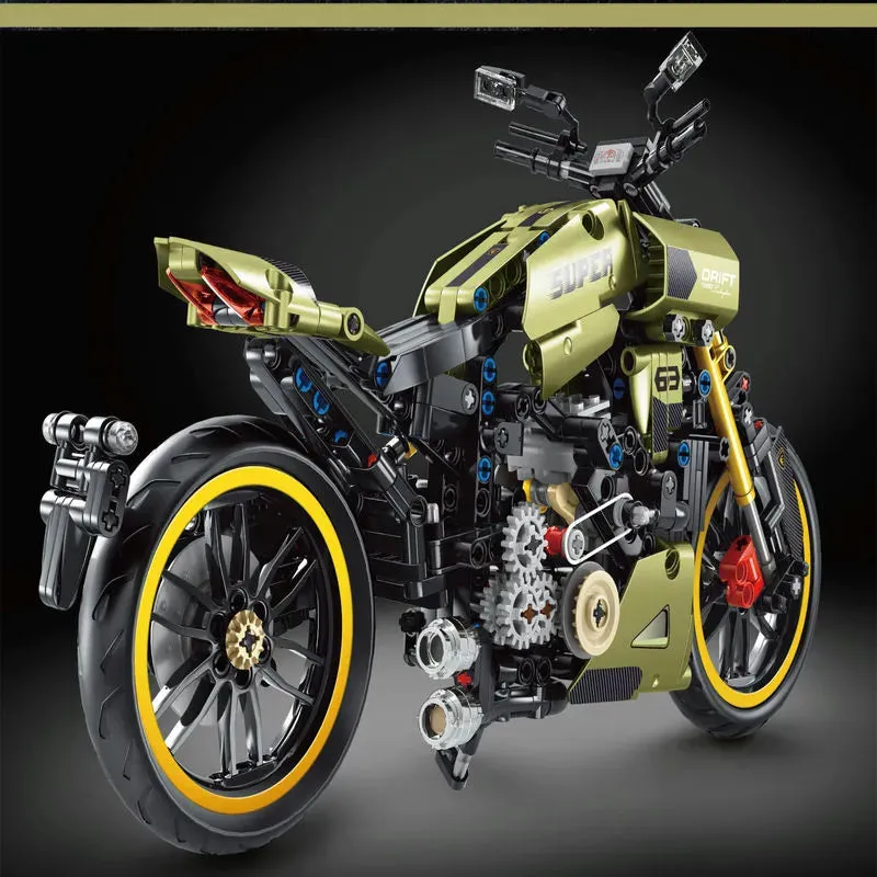 MOC Classic Motorcycle Ducati Diavel 1260 Bricks Toys T3035
