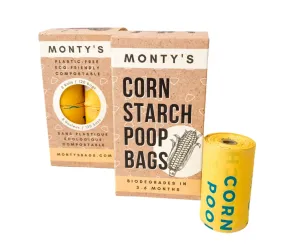 Monty's Corn Starch Poop Bags