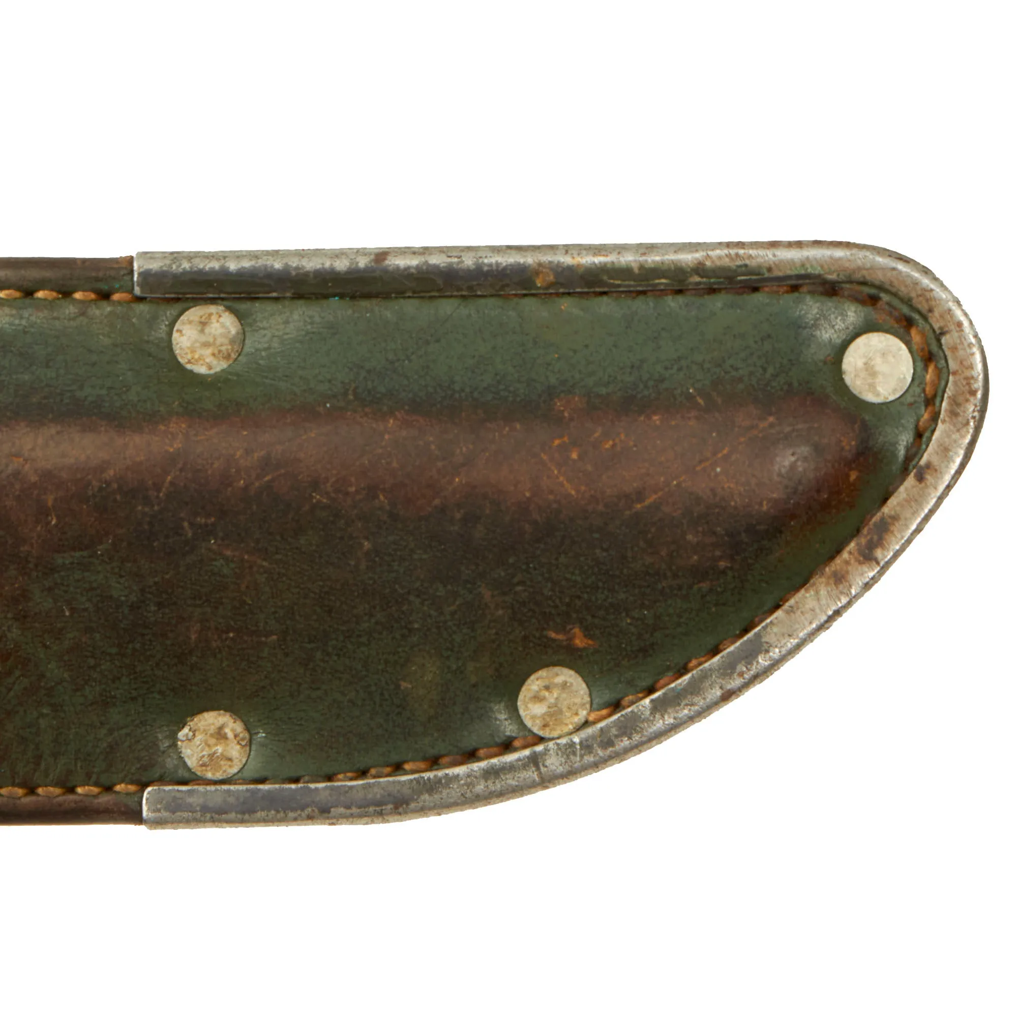 Original Finnish WWII M39 Mosin Nagant Kulmala SK.Y Civil Guard Bayonet With Scarce Leather Scabbard