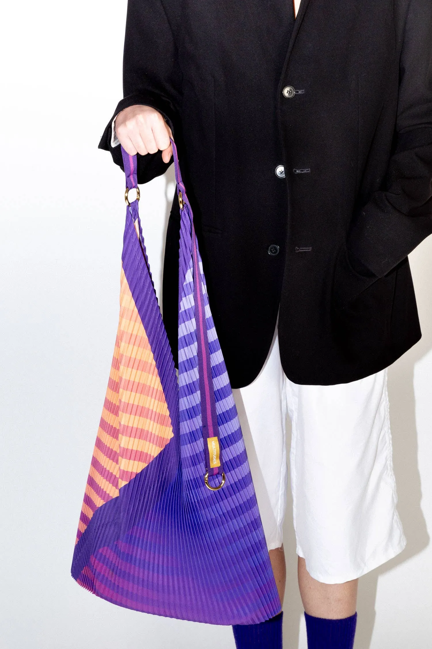 PLEATED Y BAG CLAUDIA PURPLE