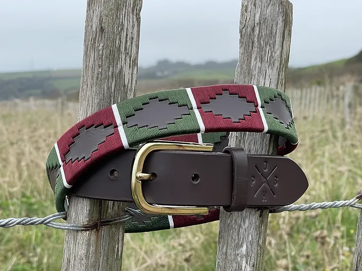 P.O.S.H Country Breakwater Belt Red/Green
