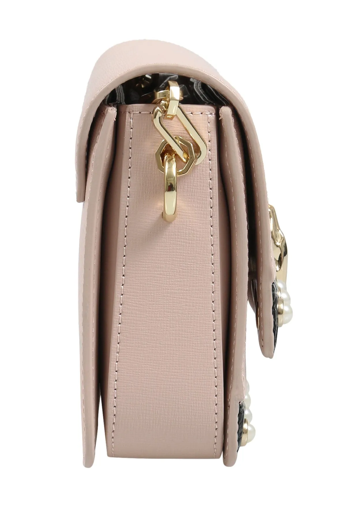 Roberto Cavalli HXLPAY D96 Nude/Black Shoulder Bag