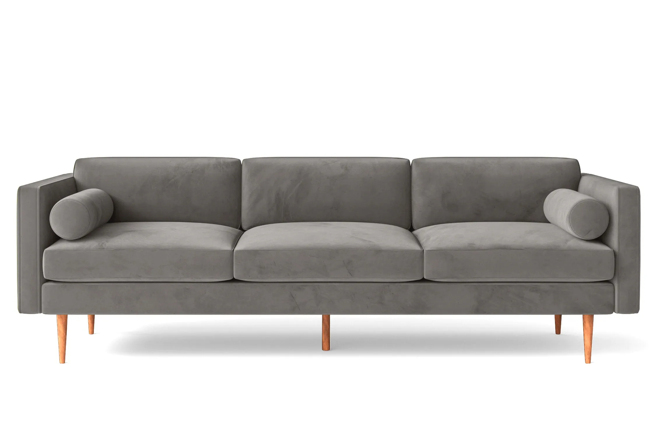 Salerno 4 Seater Sofa Grey Velvet