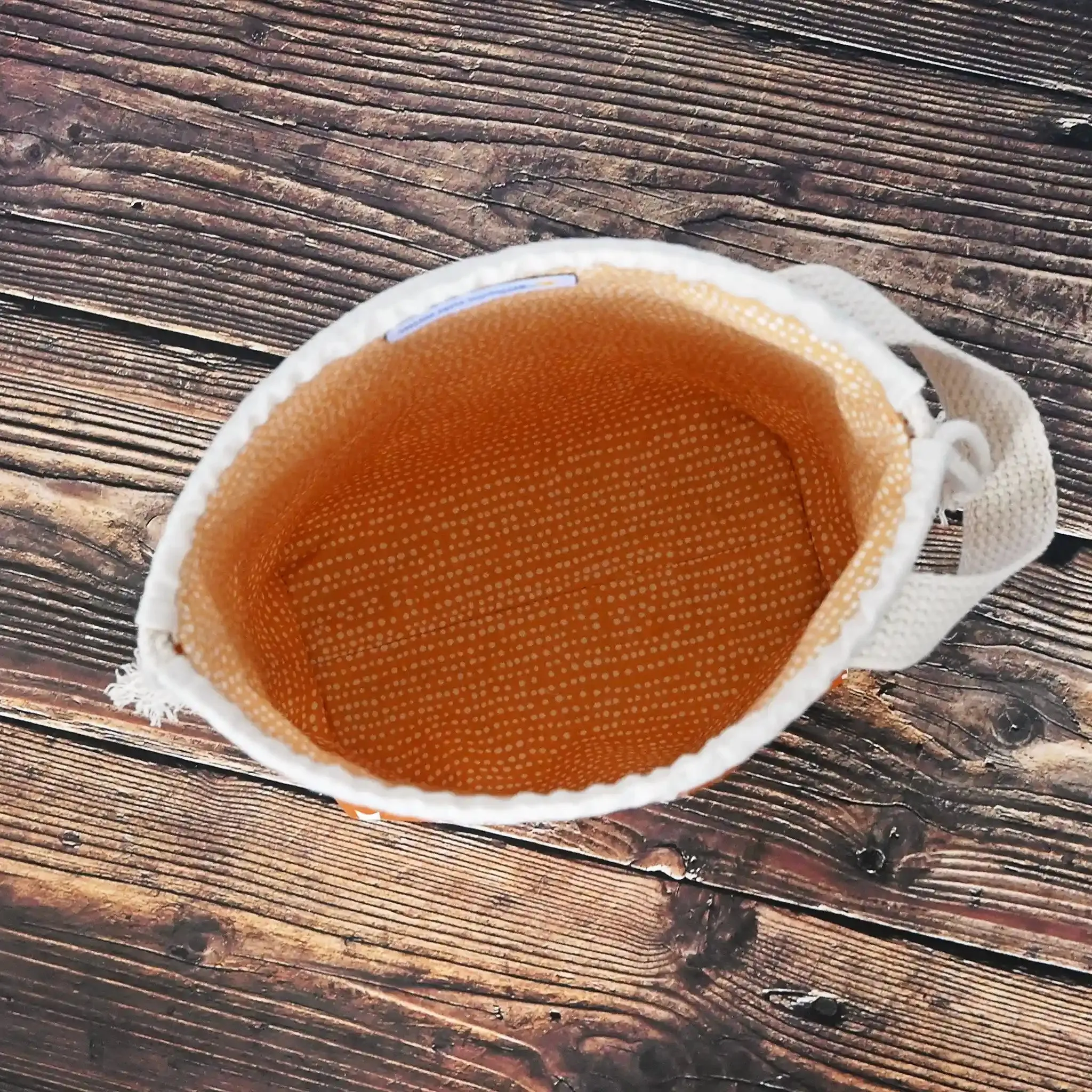 Small Drawstring Project Bag with Handle