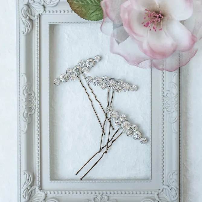 Stella Large Diamante Hair Pins