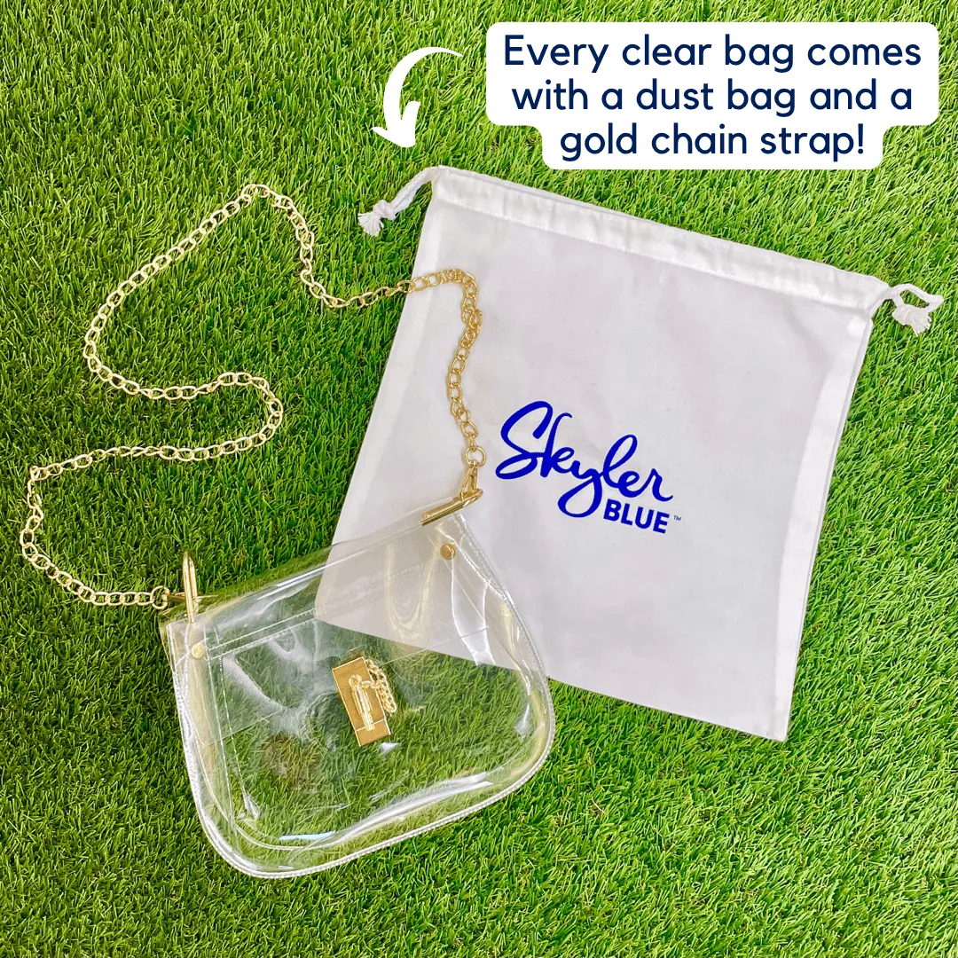 The Gainesville Clear Medium Saddle Bag