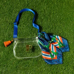The Gainesville Clear Medium Saddle Bag