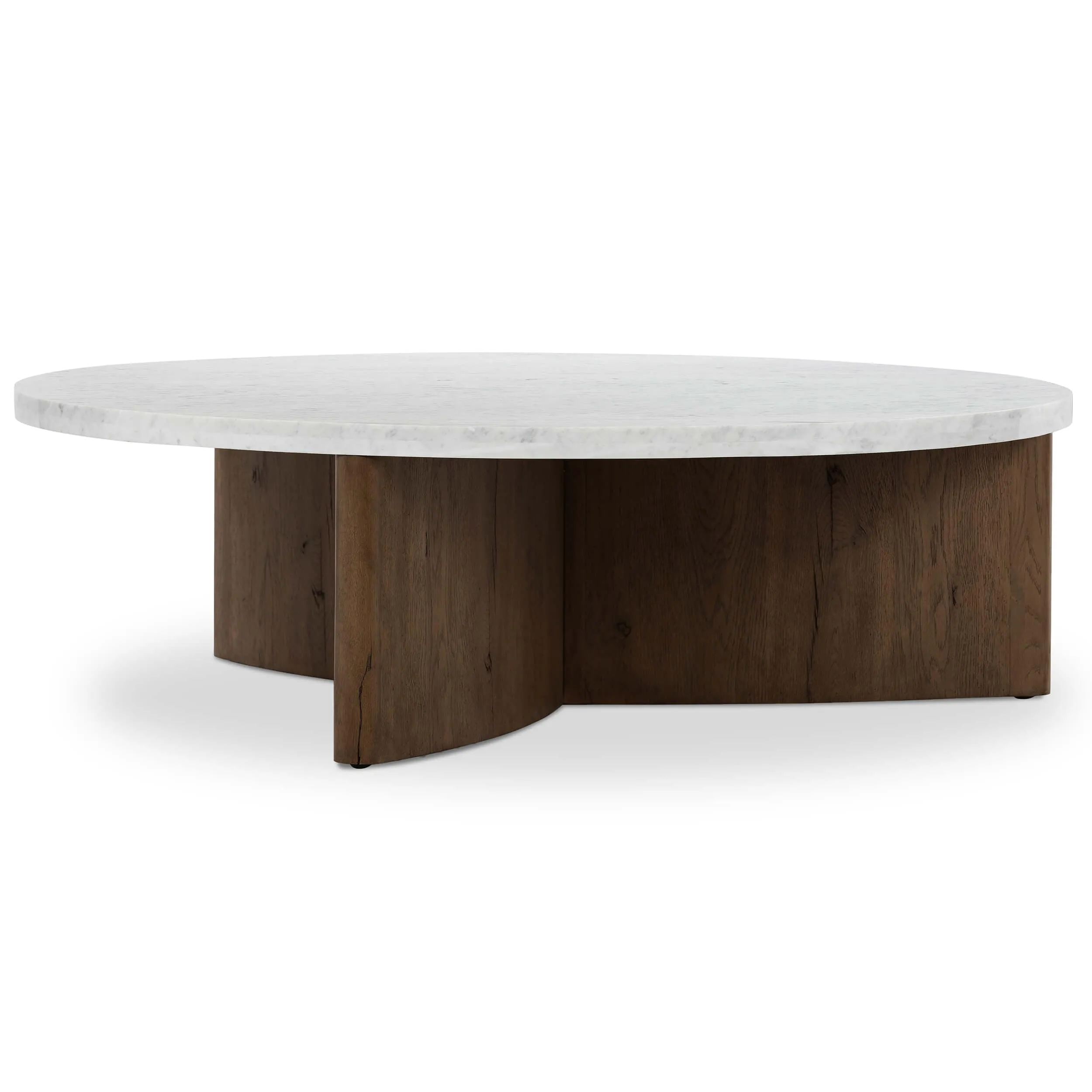 Toli Coffee Table, Italian White/Rustic Fawn