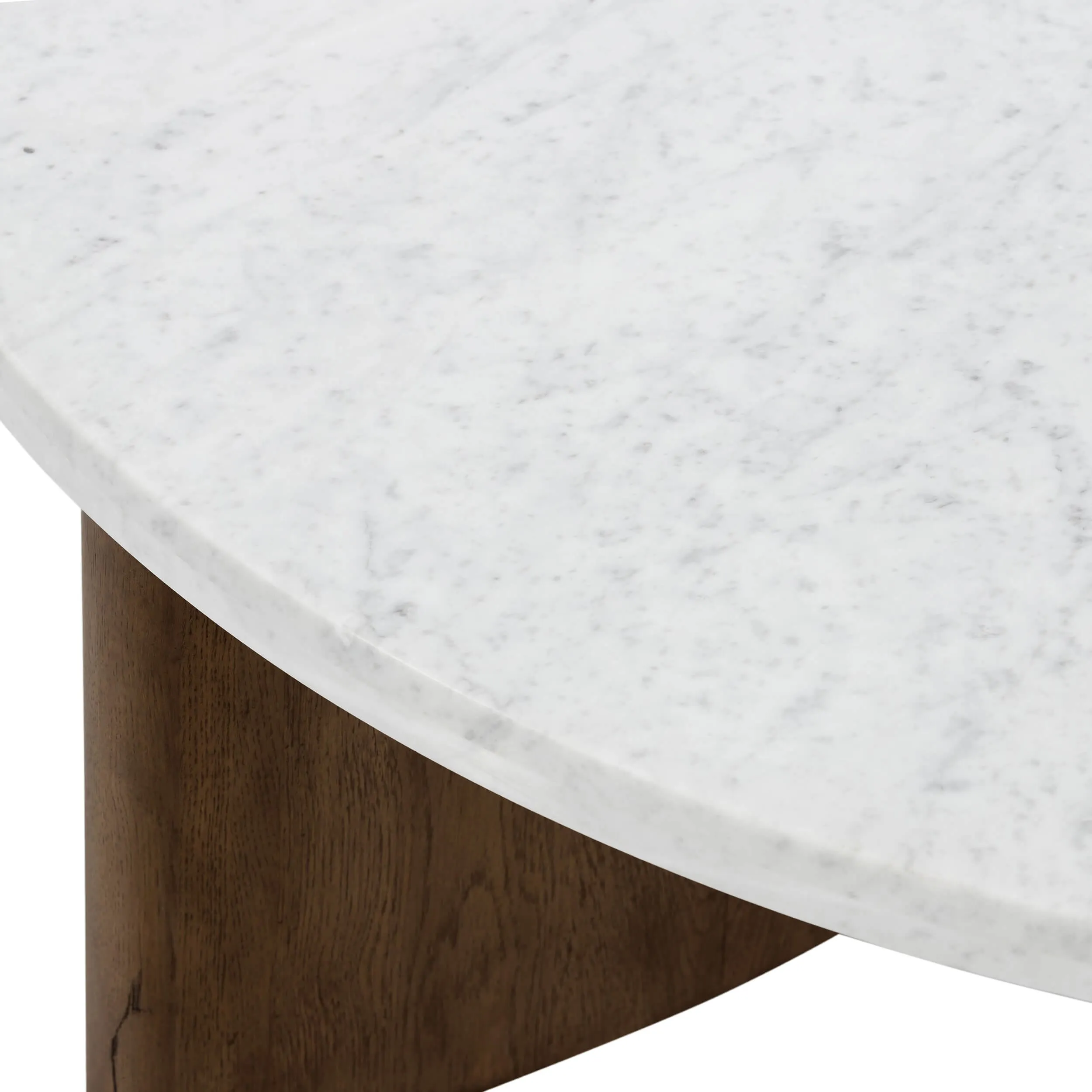 Toli Coffee Table, Italian White/Rustic Fawn