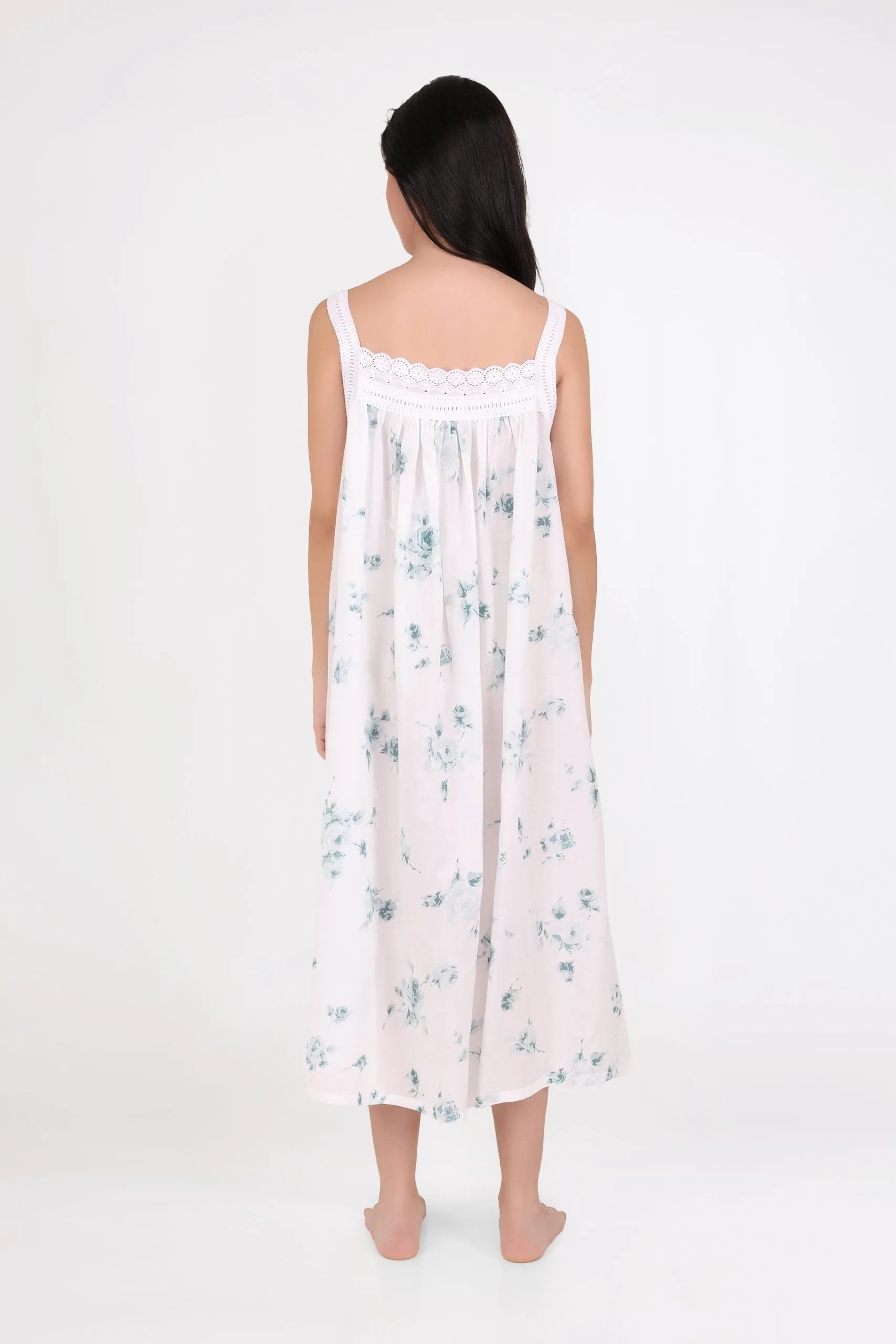 Tucked Strappy Nightie Floral 3