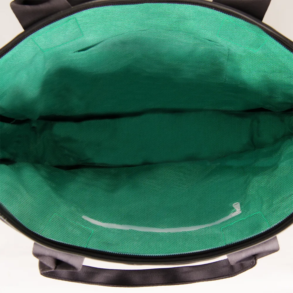 Upcycled bicycle inner tube shoulder bag- Made in the USA