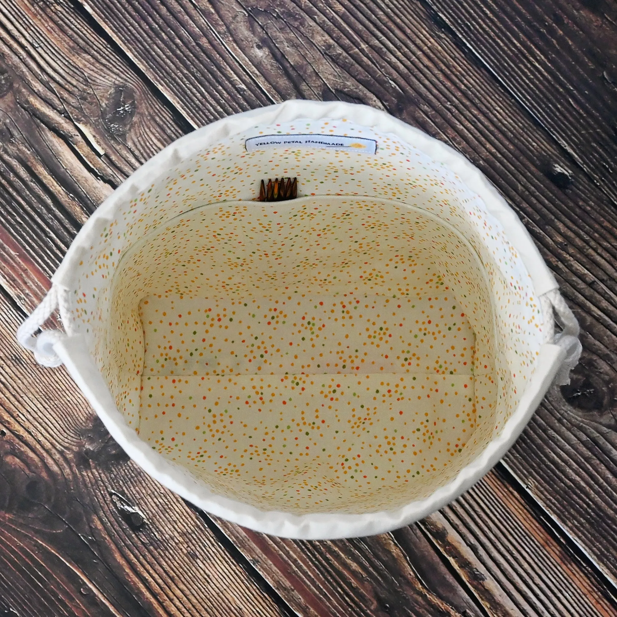 Vintage Camper Drawstring Project Bag