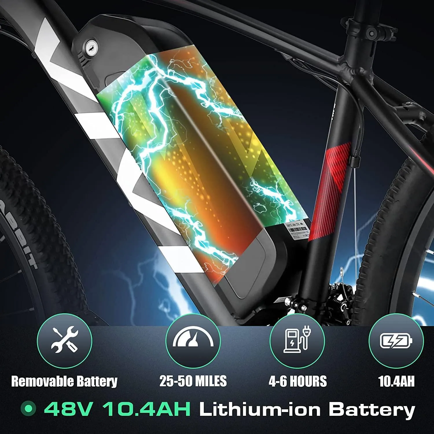 VIVI H7UL 27.5" High-Step Off Road Electric Mountain Bike UL2849 Certified