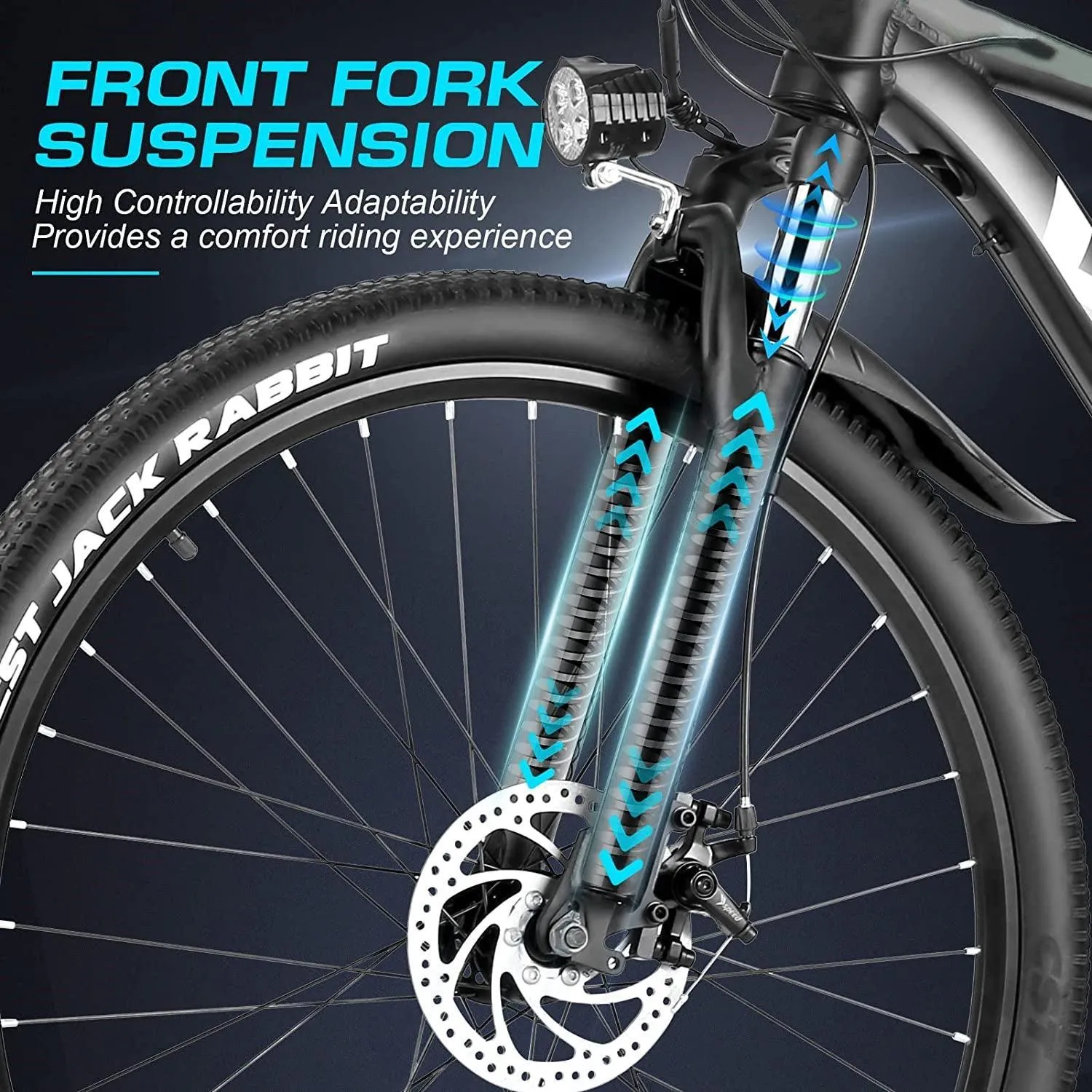 VIVI H7UL 27.5" High-Step Off Road Electric Mountain Bike UL2849 Certified